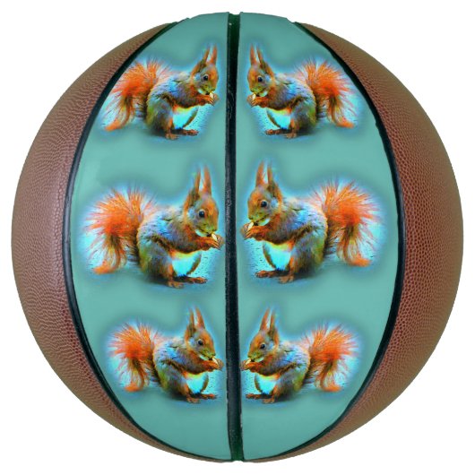 Squirrel in modern style basketball (Vertikal)