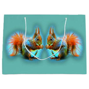 Squirrel in modern style große geschenktüte