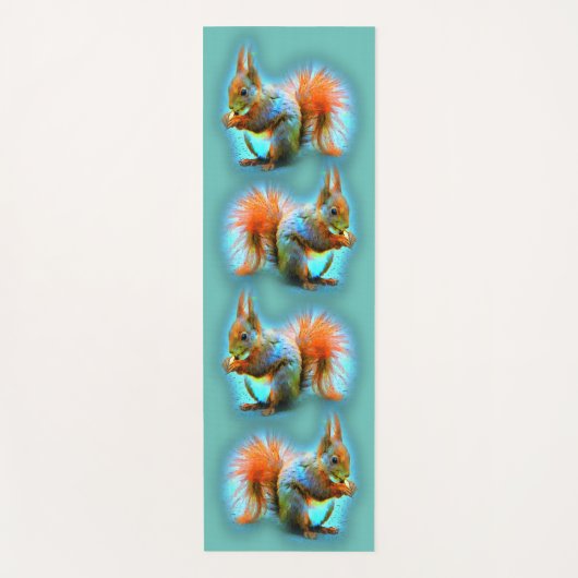 Squirrel in modern style yogamatte (Vorderseite)