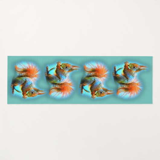 Squirrel in modern style yogamatte (Vorderseite (Horizontal))
