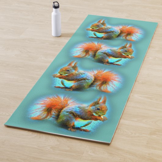 Squirrel in modern style yogamatte (Beispiel)