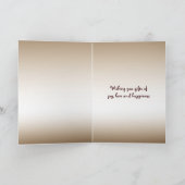 Squirrel in Sunlight Birthday Karte (Innenseite)