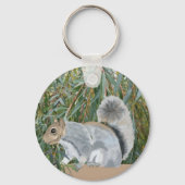 Squirrel in the Countryside Keychain Schlüsselanhänger (Rückseite)
