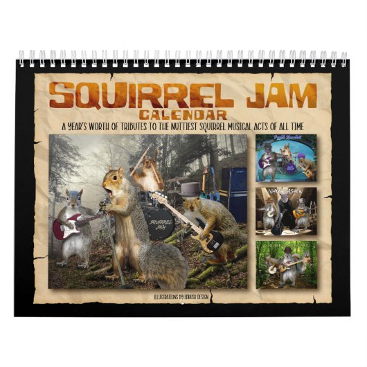 Squirrel Jam - Nutty Musicians Calendar Kalender (Titelbild)