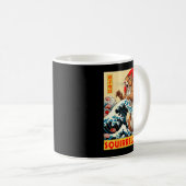 Squirrel Japanese Art Funny Squirrel For Men Women Kaffeetasse (VorderseiteRechts)