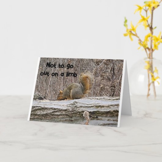 SQUIRREL KANN NICHT GLAUBEN, DASS ES IHR "50." GEB KARTE (Gelbe Blume)