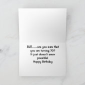 SQUIRREL KANN NICHT GLAUBEN, DASS ES IHR "70." GEB KARTE (Innenseite)