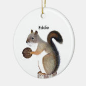 Squirrel Keramik Ornament (Links)