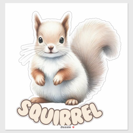 SQUIRREL - KINDERZIMMER STICKER (Blatt)