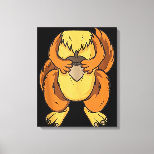Squirrel Kostüm Halloween Easy Cosplay Last Leinwanddruck (Vorderseite)