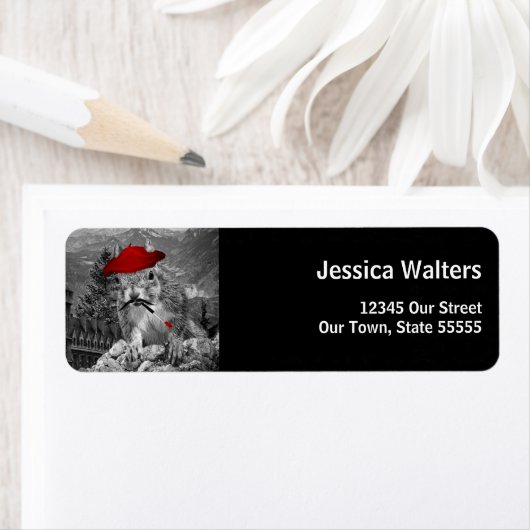 Squirrel Lover Funny Artist-Adresse (Insitu)