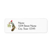 Squirrel Mistletoe Address Labels (Vorne)