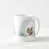 Squirrel Mug Cute Watercolor Winter Christmas Gift Kaffeetasse (VorderseiteRechts)