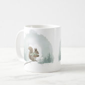 Squirrel Mug Cute Watercolor Winter Christmas Gift Kaffeetasse (Vorderseite Links)