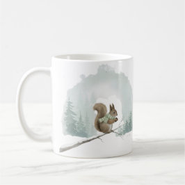 Squirrel Mug Cute Watercolor Winter Christmas Gift Kaffeetasse