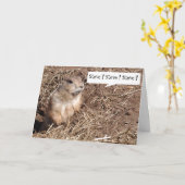 Squirrel Nutjob Geburtstagskarte Karte (Gelbe Blume)