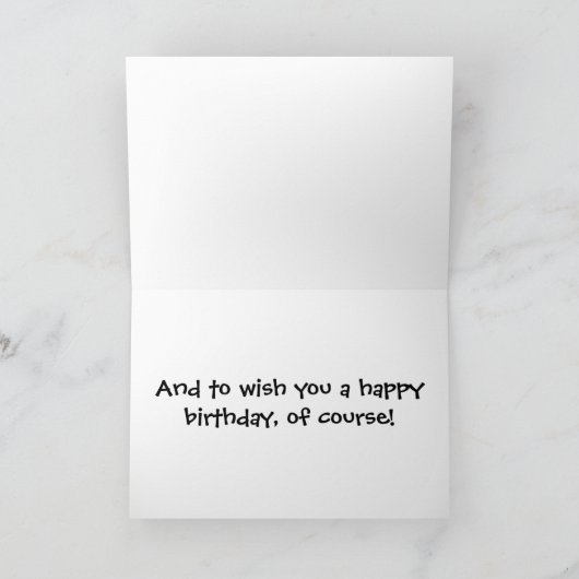 Squirrel On a Tree Karte (Innenseite)