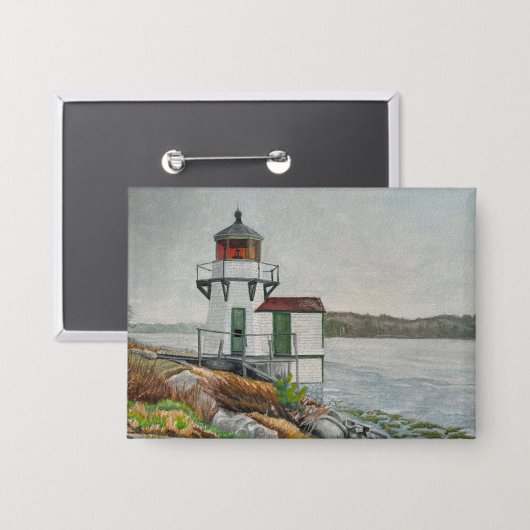 Squirrel Point Leuchtturm Button (Vorderseite/Rückseite)