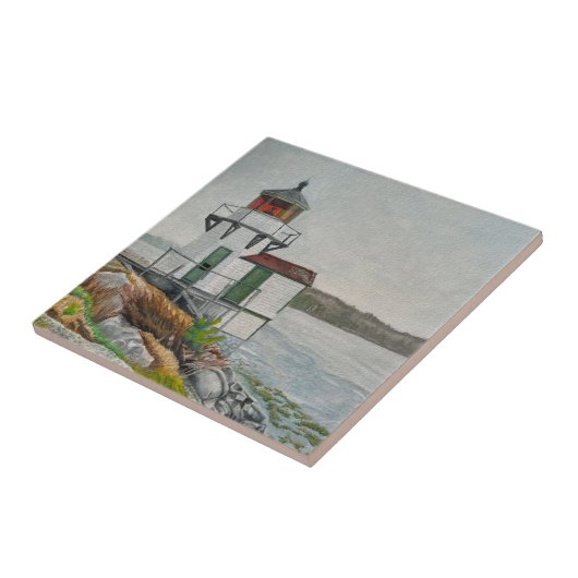 Squirrel Point Leuchtturm Fliese (Seite)