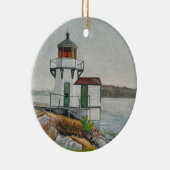 Squirrel Point Leuchtturm Keramik Ornament (Rechts)