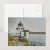 Squirrel Point Leuchtturm Postkarte (Vorne/Hinten)