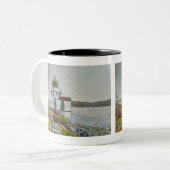 Squirrel Point Leuchtturm Zweifarbige Tasse (Vorderseite Links)