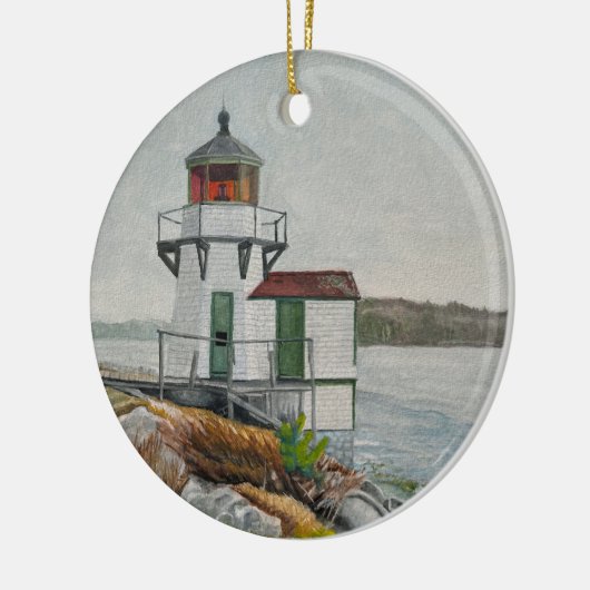 Squirrel Point Light Keramik Ornament (Links)
