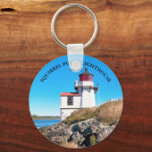 Squirrel Point Lighthouse, Maine Button Schlüssela Schlüsselanhänger (Vorderseite)