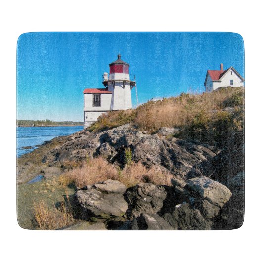 Squirrel Point Lighthouse Maine Cutting Board Schneidebrett (Vorderseite)