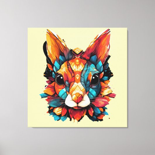 Squirrel Popart Leinwanddruck (Vorderseite)