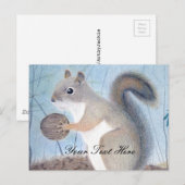 Squirrel Postkarte (Vorne/Hinten)