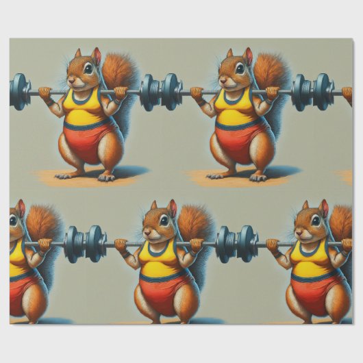 Squirrel Power Geschenkpapier (Flach)