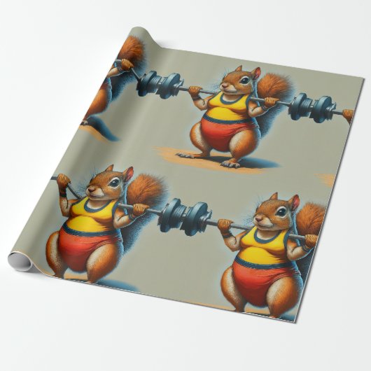 Squirrel Power Geschenkpapier (Ungerollt)