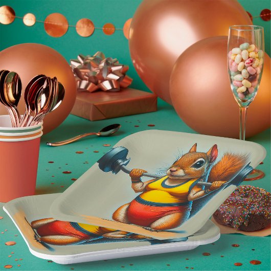 Squirrel Power Pappteller