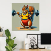 Squirrel Power Poster (Heimbüro)
