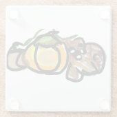 Squirrel pumpkins  glasuntersetzer (Rückseite)