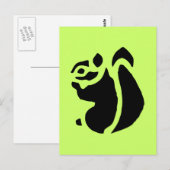 Squirrel Rodent Postkarte (Vorne/Hinten)
