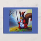 Squirrel Samurai Postkarte (Vorderseite)