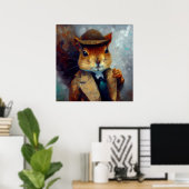 Squirrel Sherlock Holmes Poster (Heimbüro)