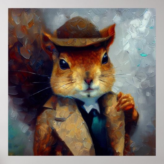 Squirrel Sherlock Holmes Poster (Vorne)