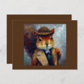 Squirrel Sherlock Holmes Postkarte (Vorne/Hinten)