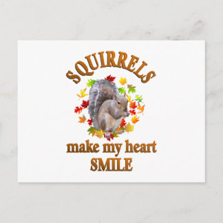 SQUIRREL SMILES POSTKARTE