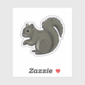 Squirrel Squirrel Whisperer Lover Retro Graphic. P Aufkleber (Blatt)
