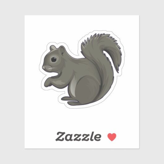 Squirrel Squirrel Whisperer Lover Retro Graphic. P Aufkleber (Blatt)