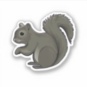 Squirrel Squirrel Whisperer Lover Retro Graphic. P Aufkleber (Vorderseite)