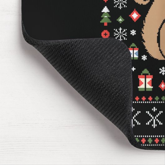 Squirrel Ugly Christmas Mousepad (Ecke)