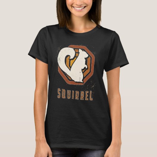 Squirrel Vintage Retro Classic Animal Love T-Shirt (Vorderseite)