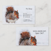 Squirrel Visitenkarten, 3,5" x 2,0", 100 Satz Visitenkarte (Vorne/Hinten)