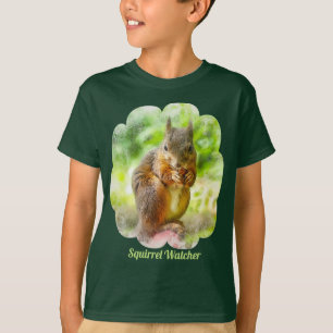 Squirrel Watcher Tiermalerei Kinderarbeit T-Shirt