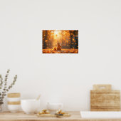 Squirrel Wild Animal Loving Portrait  Poster (Küche)